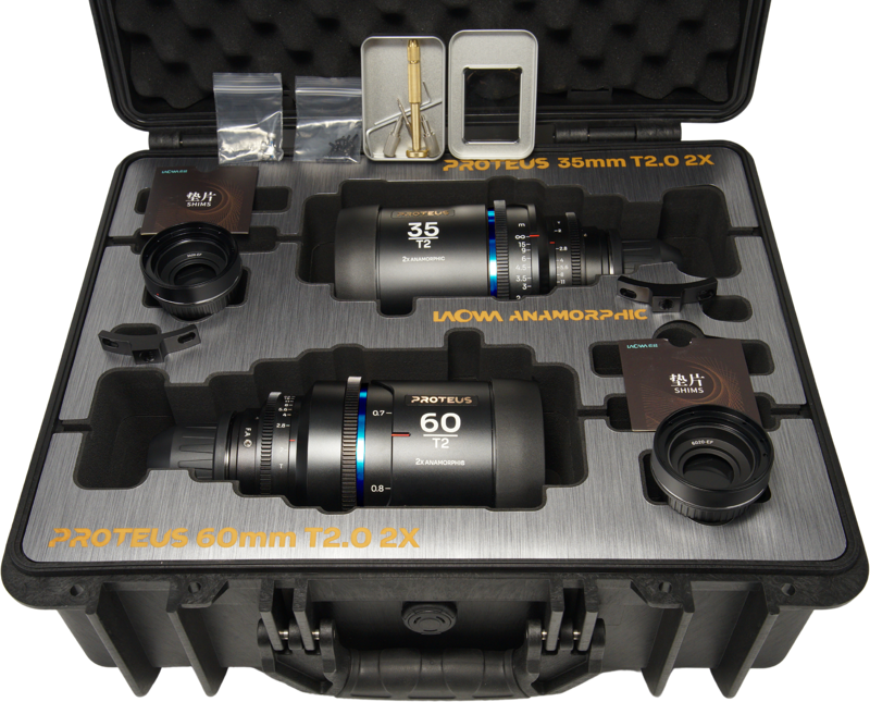 LAOWA Proteus 2X Anamorphic 2-Lens Bundle Set A (35mm, 60mm) - Blue - Arri PL/Canon EF