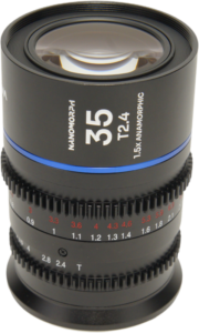 this lens creates a cinematic widescreen look with beautiful oval bokeh and elongated horizontal flares. The 35mm focal length provides a natural perspective