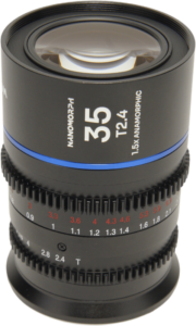 this lens creates a cinematic widescreen look with beautiful oval bokeh and elongated horizontal flares. The 35mm focal length provides a natural perspective