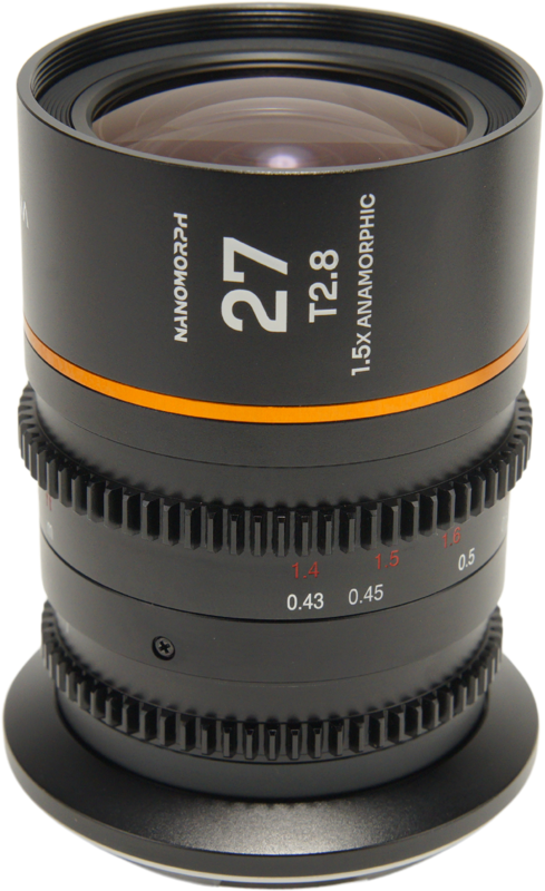 this lens provides a true cinematic widescreen look with stunning oval bokeh and beautifully elongated flares. Its 27mm focal length delivers a natural wide-angle perspective