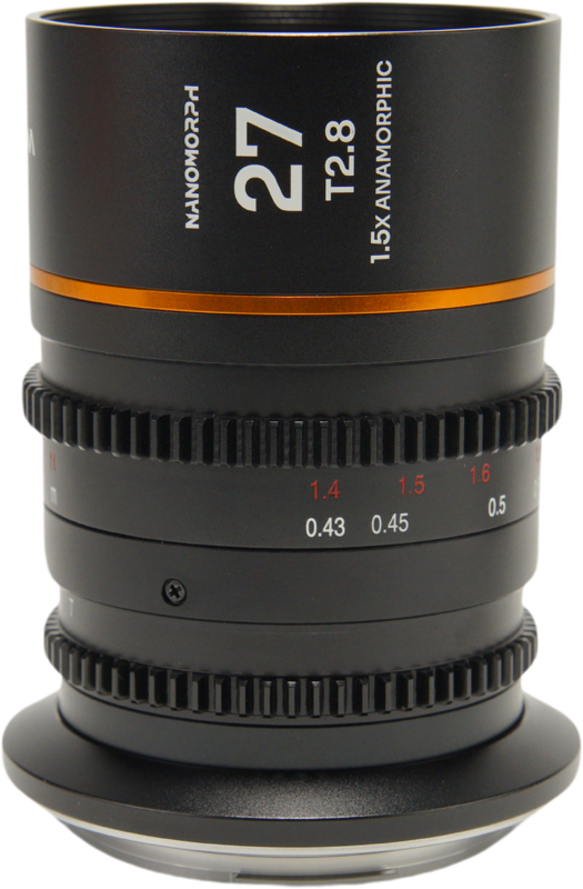 LAOWA Nanomorph 27mm T2.8 1.5X S35 (Amber) - Canon RF