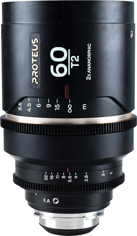 The Laowa Proteus Flex 2X Anamorphic 60mm T2 lens combines a versatile telephoto perspective with innovative interchangeable flare options