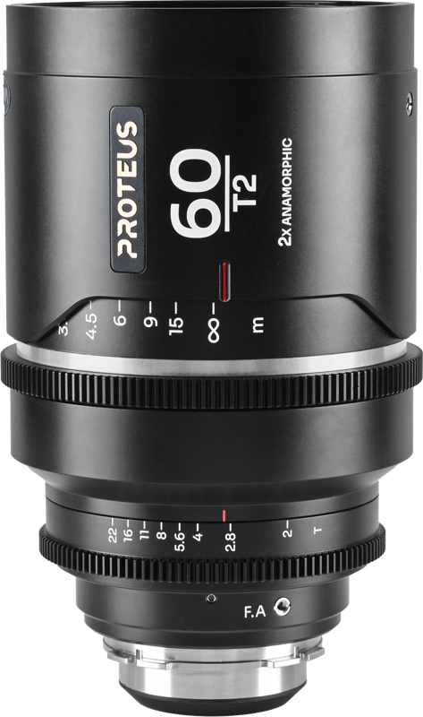 The Laowa Proteus 2X Anamorphic 60mm T2 cine lens provides filmmakers with a powerful telephoto perspective