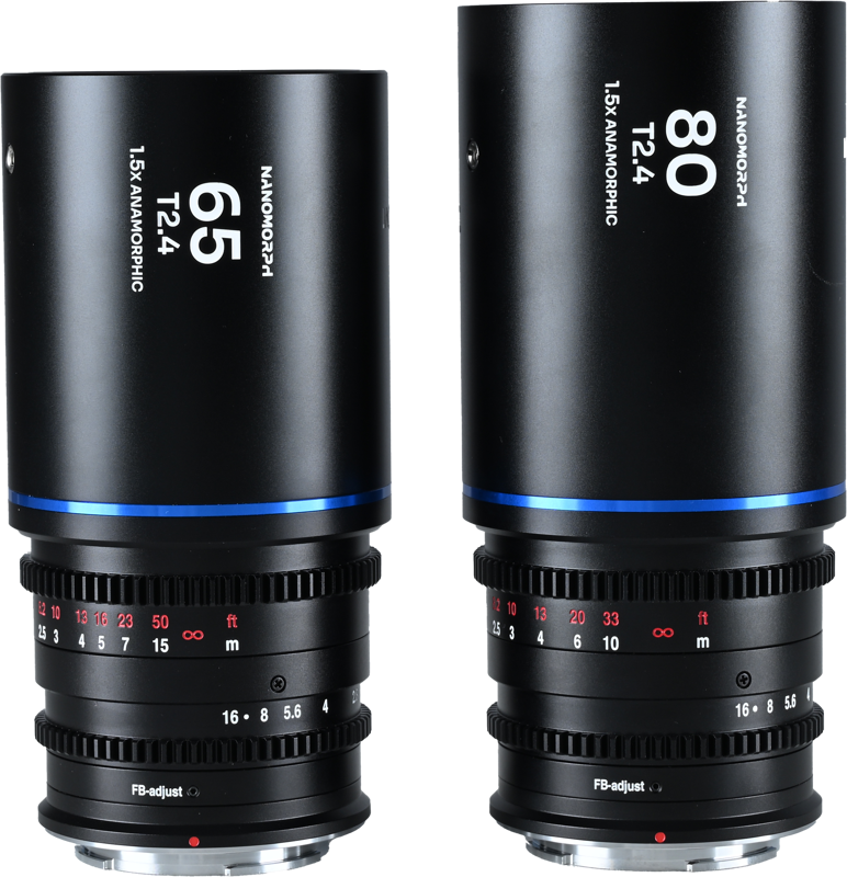 LAOWA Nanomorph S35 Prime 2-Lens Bundle  (65mm,80mm) (Blue) - Fuji X