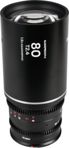 and a signature anamorphic aesthetic while maintaining sharpness and clarity. The 80mm focal length provides a flattering telephoto perspective