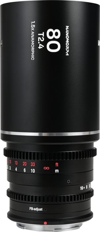 LAOWA Nanomorph 80mm T2.4 1.5X S35 (Silver) - MFT