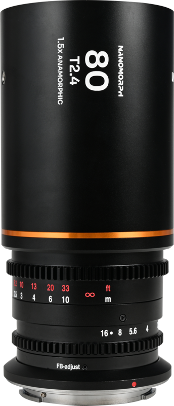 LAOWA Nanomorph 80mm T2.4 1.5X S35 (Amber) - DL