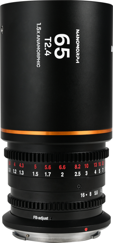 LAOWA Nanomorph 65mm T2.4 1.5X S35 (Amber) - Canon RF