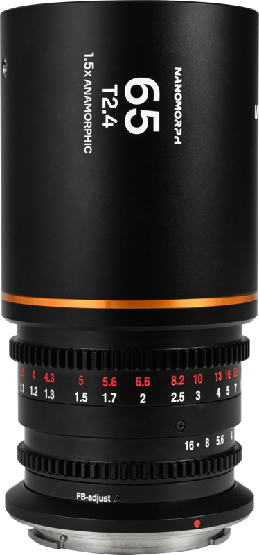 LAOWA Nanomorph 65mm T2.4 1.5X S35 (Amber) - L Mount