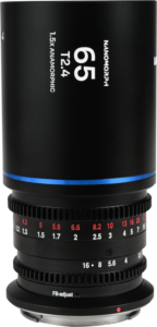 this lens delivers a true cinematic widescreen look with beautifully rendered oval bokeh and elongated horizontal flares. The 65mm focal length provides a flattering compression effect