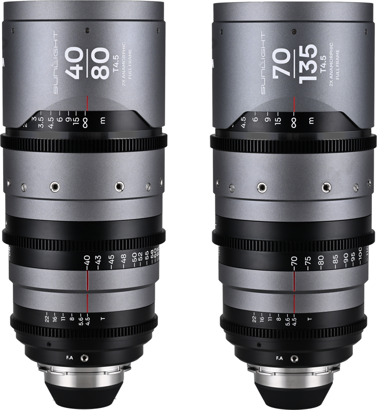 LAOWA Sunlight 2X Anamorphic Zoom 2-Lens Bundle (40-80mm,70-135mm) (Clear) Arri PL