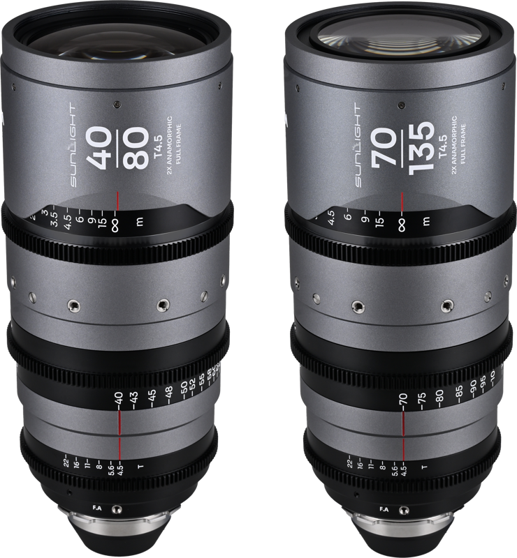 LAOWA Sunlight 2X Anamorphic Zoom 2-Lens Bundle (40-80mm,70-135mm) (Clear) Arri PL