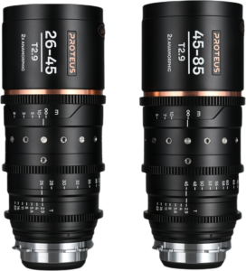 LAOWA Proteus Zoom 2X Anamorphic 2-Lens Bundle (26-45mm, 45-85mm) - Amber - Arri PL/Canon EF
