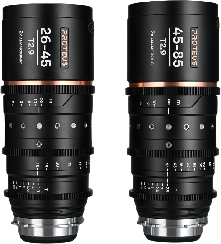 LAOWA Proteus Zoom 2X Anamorphic 2-Lens Bundle (26-45mm, 45-85mm) - Amber - Arri PL/Canon EF