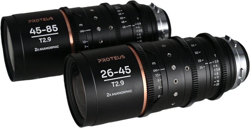 these lenses deliver a true 2X anamorphic squeeze