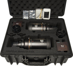 LAOWA Proteus 2X Anamorphic 2-Lens Bundle Set B (45mm, 85mm) - Amber - Arri PL/Canon EF