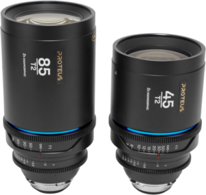 LAOWA Proteus 2xAnamorphic 2-Lens Bundle Set B (45mm, 85mm) - Blue - Arri PL/Canon EF (feet)