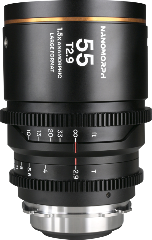 LAOWA Nanomorph LF 55mm T2.9 1.5X (Amber) - Arri PL/Canon EF