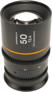 this lens creates a true cinematic widescreen look with beautifully rendered oval bokeh and elongated horizontal flares. The 50mm focal length provides a natural perspective with flattering compression