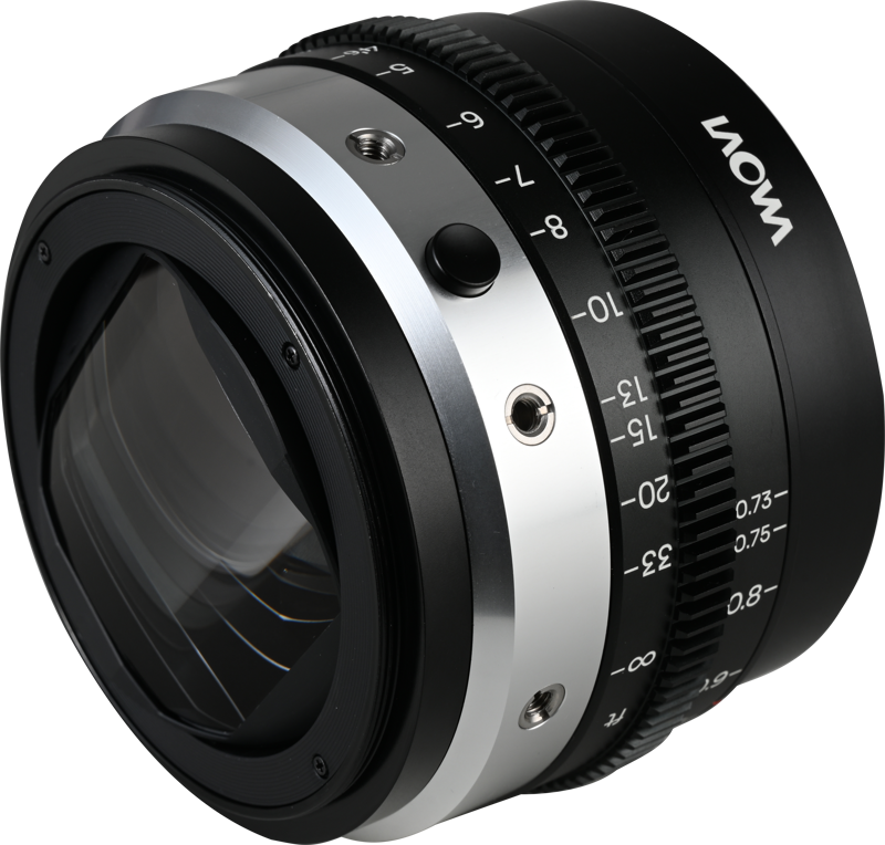 this adapter can be used with spherical lenses to introduce a distinctive anamorphic touch. It is available in amber