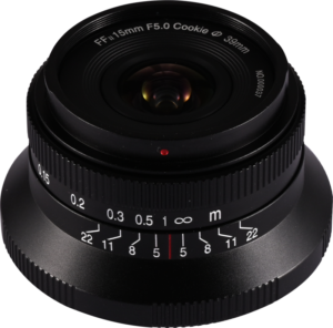 pancake-style lens crafted specifically for full-frame mirrorless cameras. With its unique 15mm ultra-wide-angle perspective