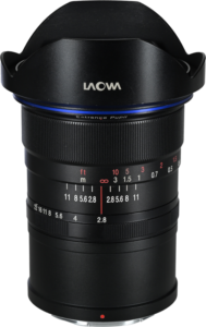 and interior photography. With its impressive 122° angle of view and virtually distortion-free performance