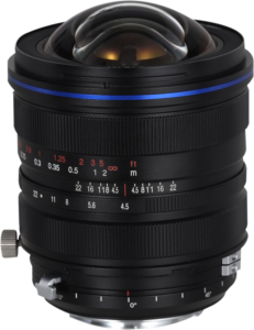 distortion-free images directly from the camera. Compatible with full-frame cameras