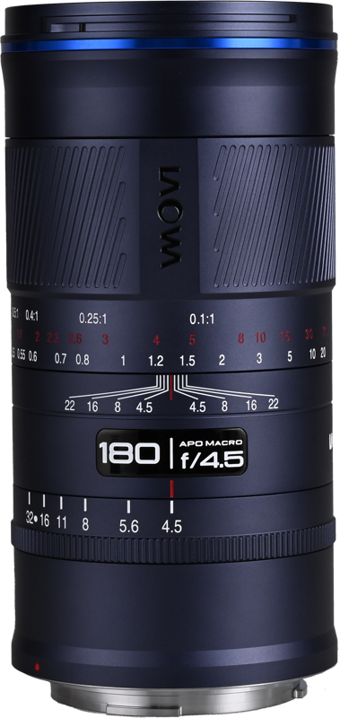 The Laowa 180mm f/4.5 1.5X Ultra Macro APO blends true telephoto reach with high-magnification macro in a body that’s compact enough for field work. Its 180mm focal length gives you generous working distance for insects