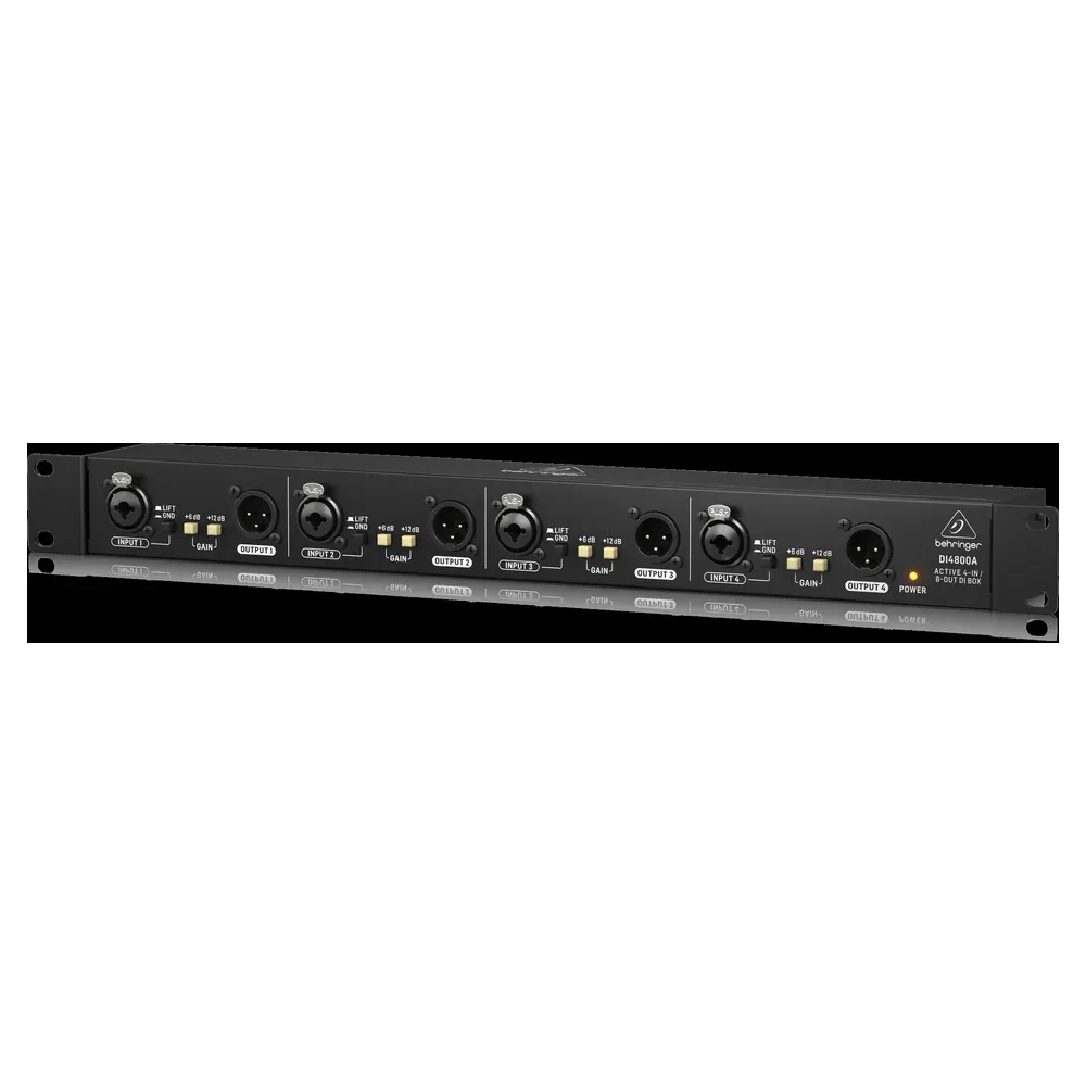 BEHRINGER ULTRA-DI PRO DI4800A Professional 4-Channel Active DI Box, Booster and Line Isolator