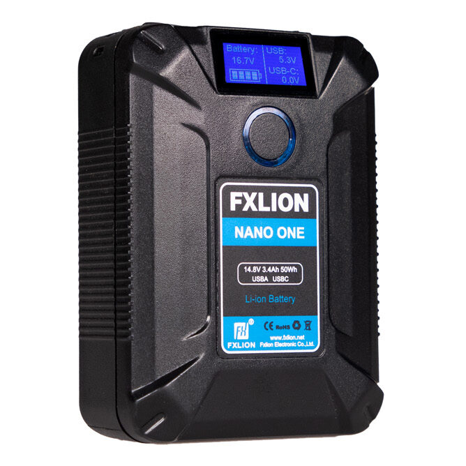FXLION Nano One V-mount 50Wh battery