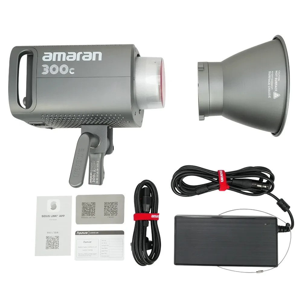 AMARAN 300c full-color Bowens-mount point-source LED light, GREY