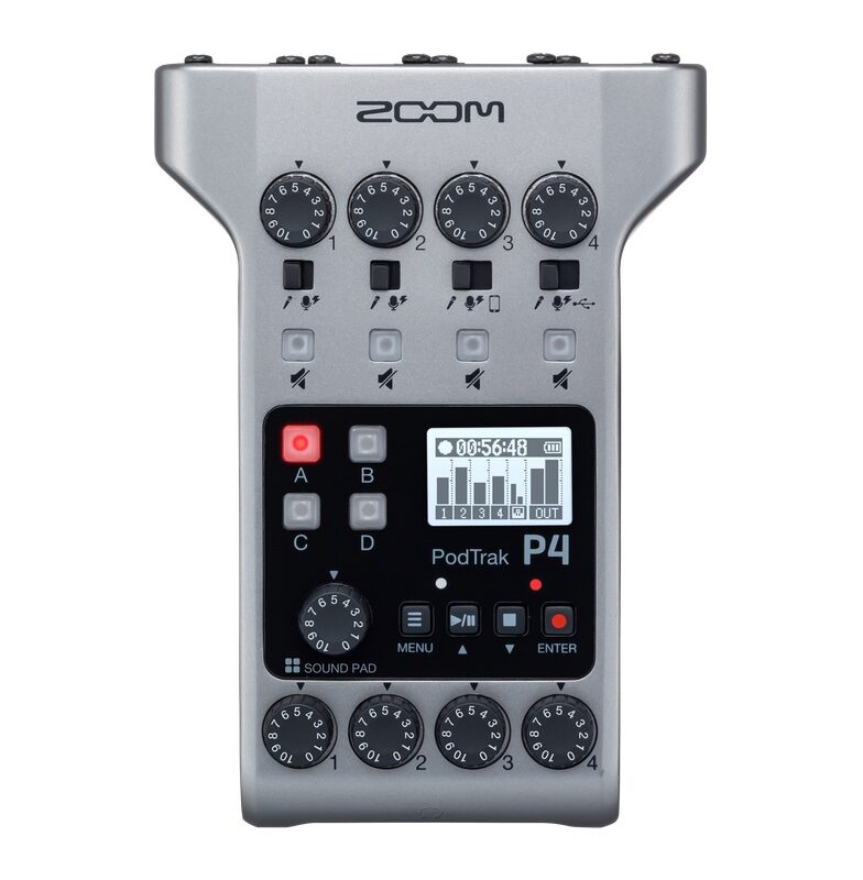 ZOOM P4 PodTrak - podcasting mixer and interface