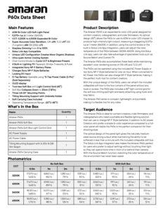 AMARAN P60x expanded bi-color LED panel