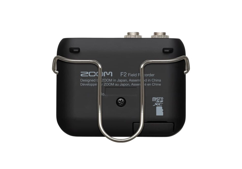 ZOOM F2 field recorder and lavalier mic