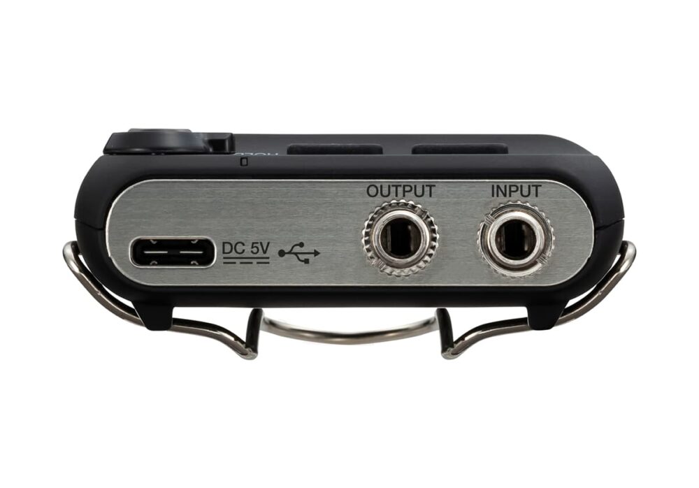 ZOOM F2 field recorder and lavalier mic