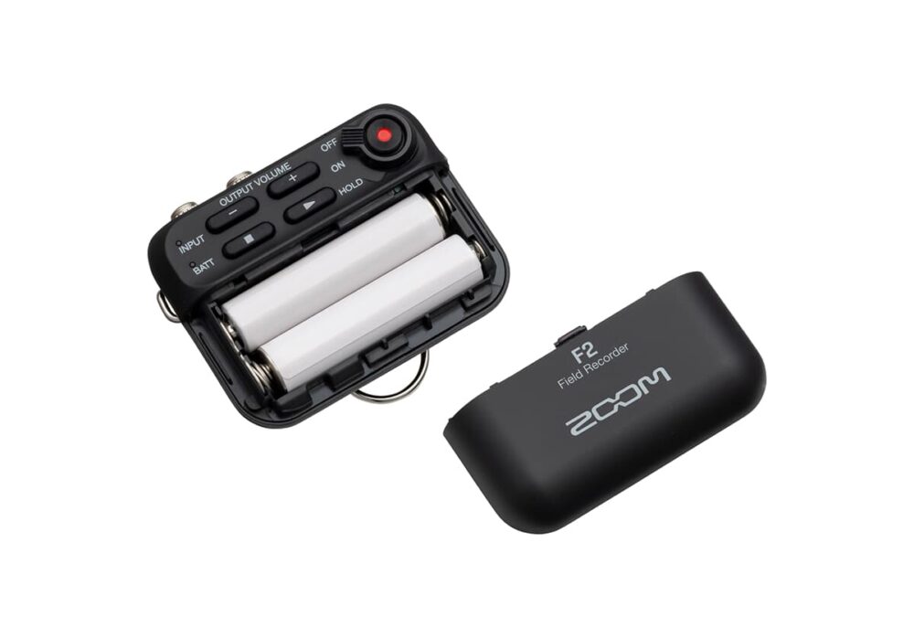 ZOOM F2 field recorder and lavalier mic