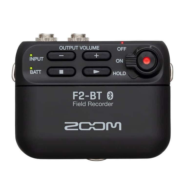 ZOOM F2-BT field recorder with Bluetooth and lavalier mic