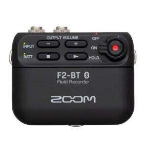 ZOOM F2-BT field recorder with Bluetooth and lavalier mic