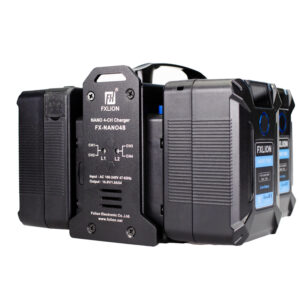 FXLION 4 channel charger for Nano V-mount batteries