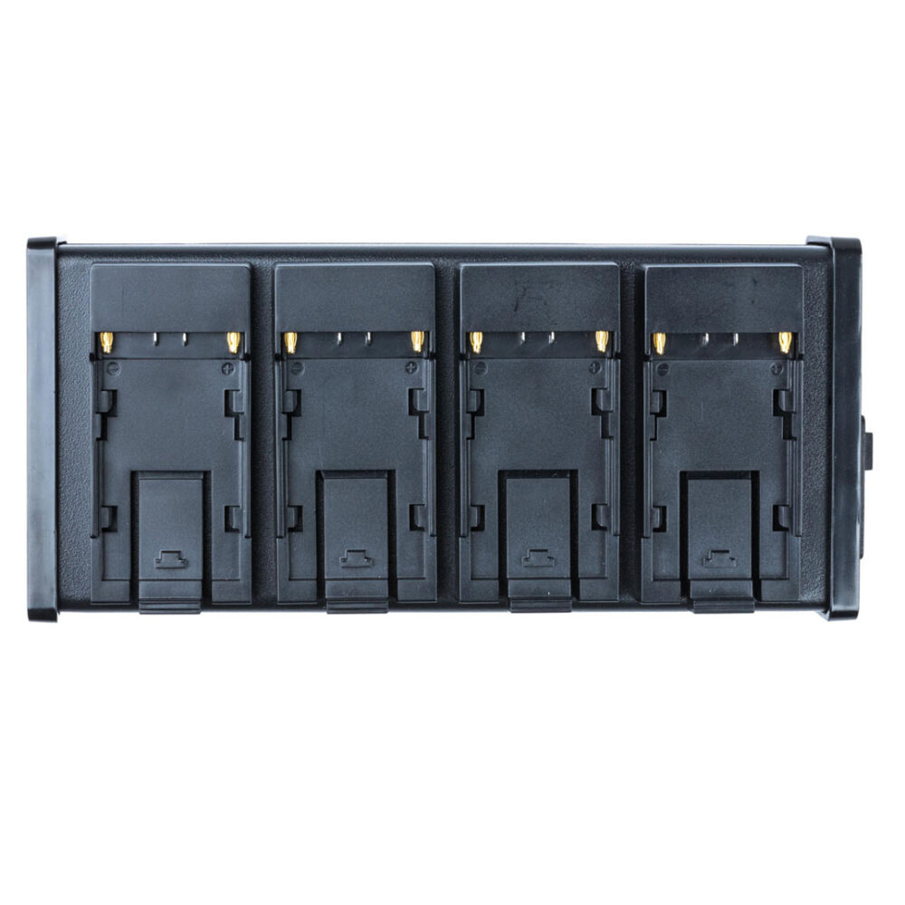 FXLION 4 channel charger for Sony NP-F & Panasonic D54 batteries