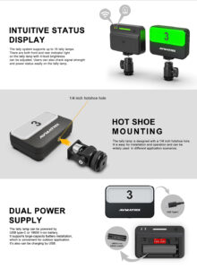 AVMATRIX TS3019 wireless multi-camera tally system with 6 lamps