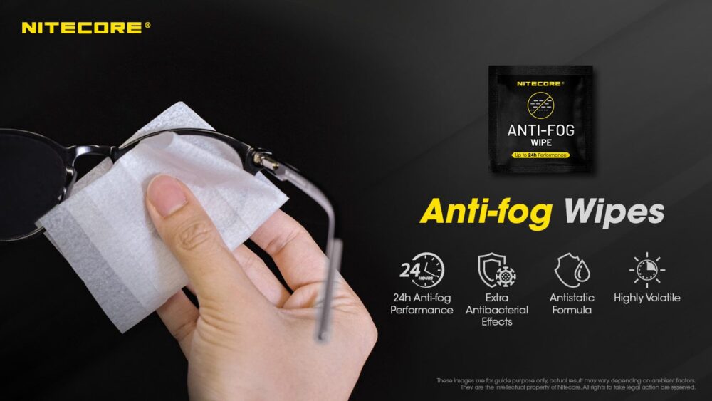 NITECORE Anti-Fog Wipes, 30 packs/box