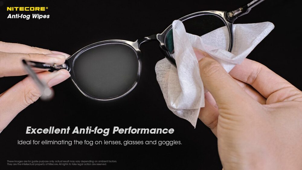 NITECORE Anti-Fog Wipes, 30 packs/box