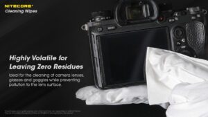 NITECORE Cleaning Wipes, 60 pcs/box