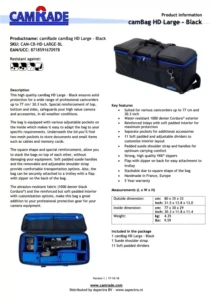 CAMRADE camBag HD Large - Black