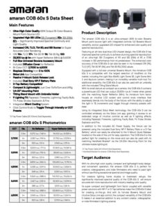 AMARAN COB 60x S ultra-compact bi-color LED video light