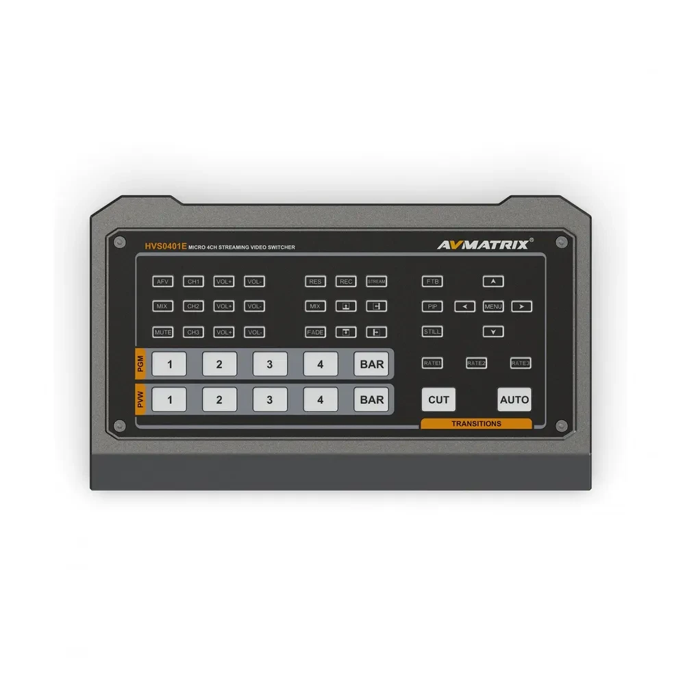 AVMATRIX HVS0401E 4-ch HDMI Multi-format Streaming Video Switcher with Recording