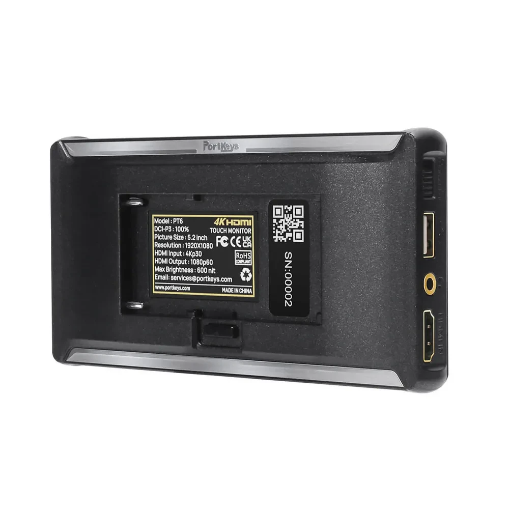 5.2" PORTKEYS PT6 4K HDMI Touchscreen Monitor