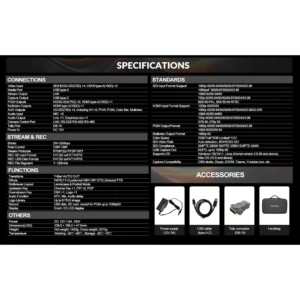 AVMATRIX Shark S6 6-ch HDMI/SDI Video Switcher with Recording and Streaming