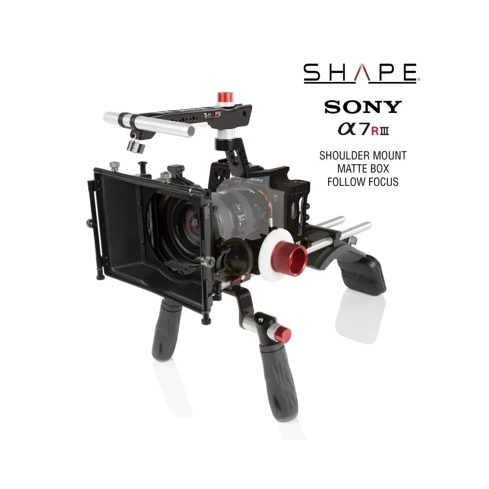 SHAPE Sony A7R3 Shoulder Mount with Matte Box and Follow Focus